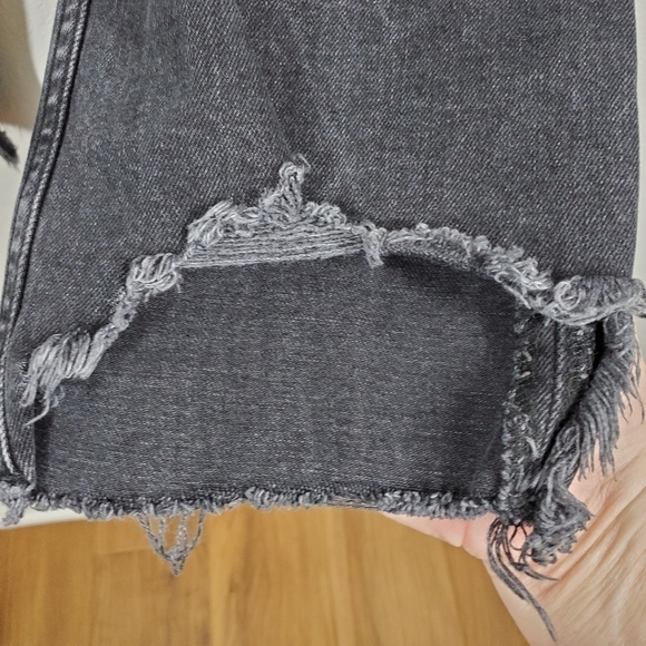 TOPSHOP MOTO HAYDEN DISTRESSED STRAIGHT LEG JEANS - Picture 5 of 7